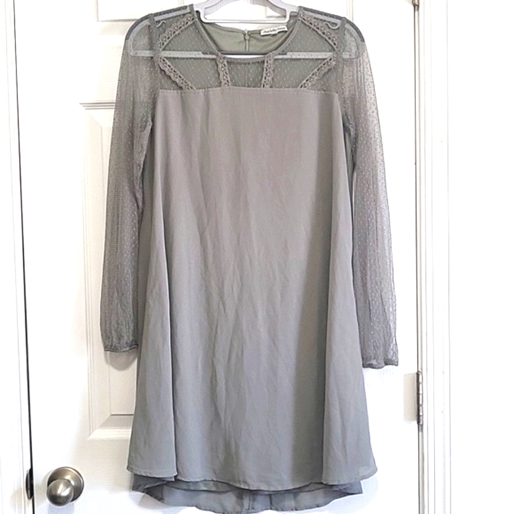 Charlotte Russe sage green shift dress